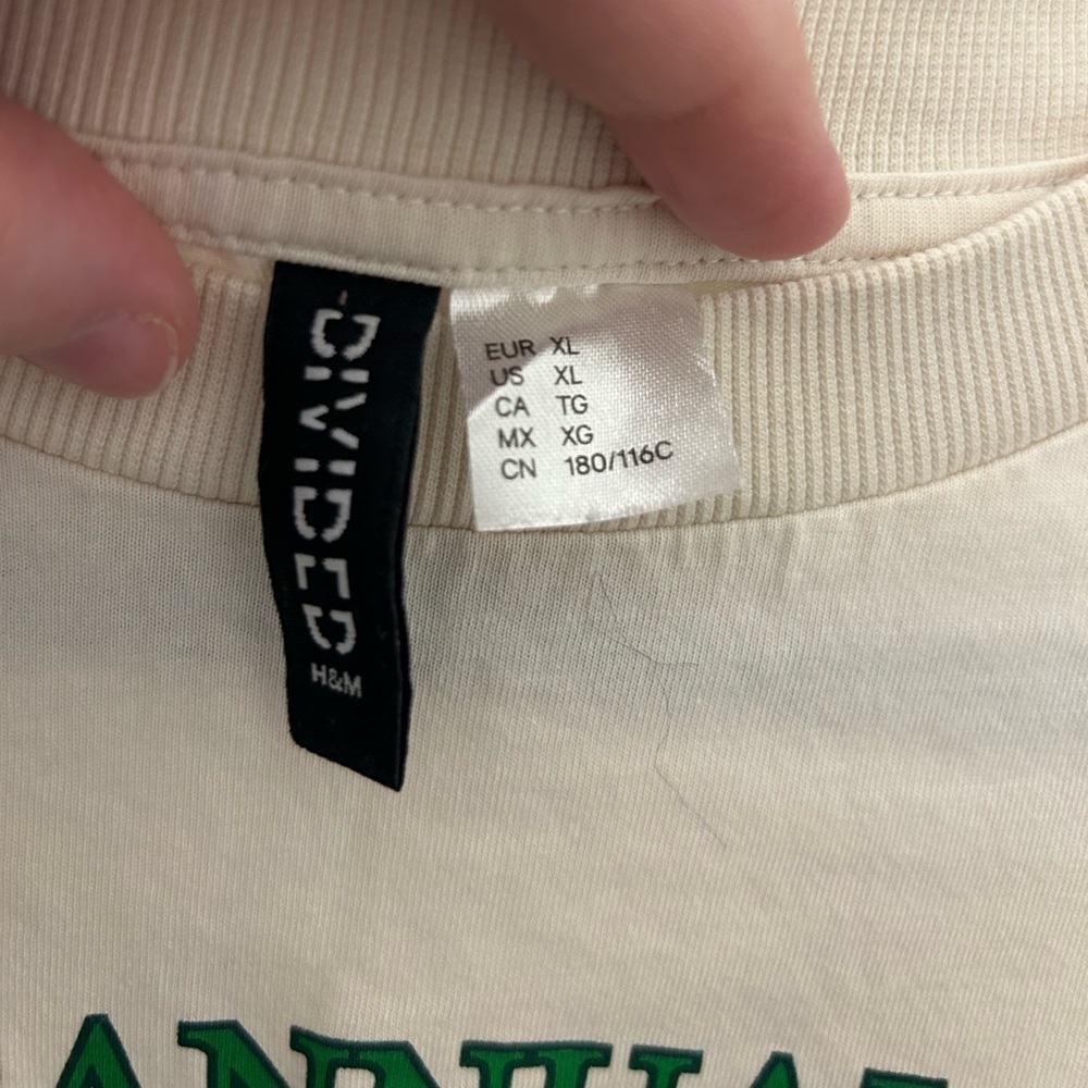 Off-White Cotton Cannes Tshirt, Sz XL - Picture 5 of 7
